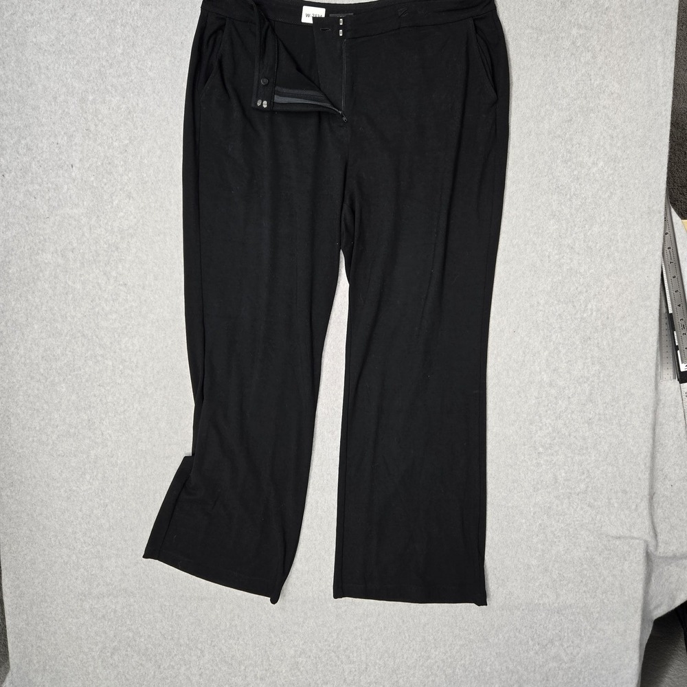 J. Jill Women Pants XL Black Dress Pants Wearever Collection Trousers Wide Leg